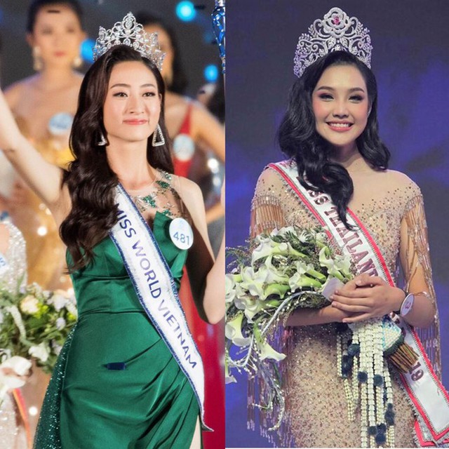 Dân mạng quốc tế khen Lương Thùy Linh đẹp hơn Miss World Thailand - Ảnh 1.