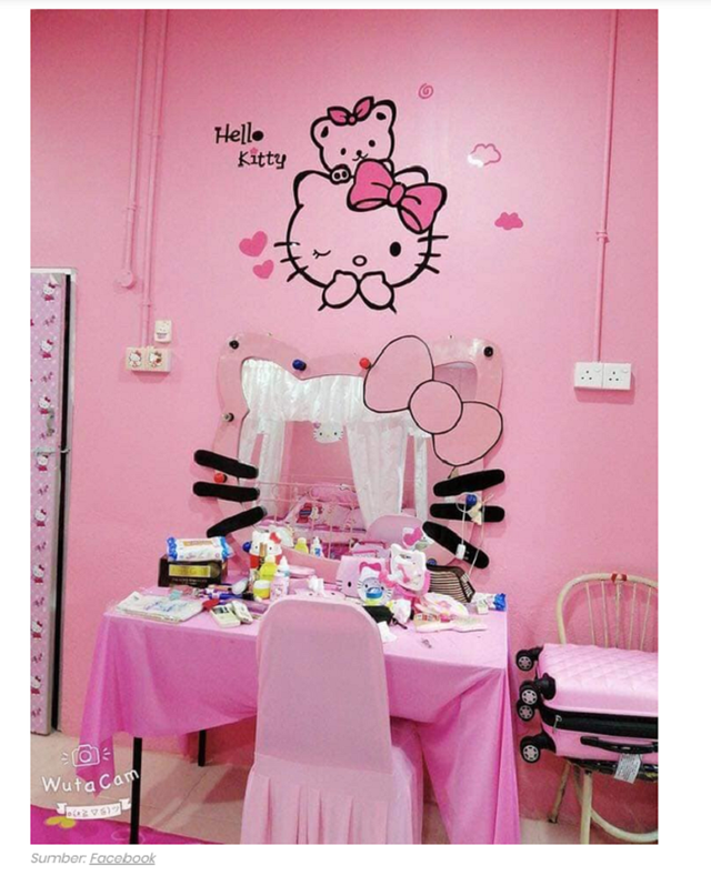 Cặp vợ chồng trung niên chơi trội khi cải tạo lại ngôi nhà cũ nát thành ngôi nhà Hello Kitty sến rện - Ảnh 8.