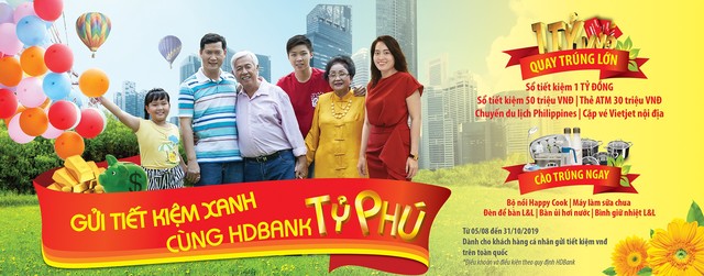 Gửi tiết kiệm xanh, trở thành tỷ phú cùng HDBank - Ảnh 2.