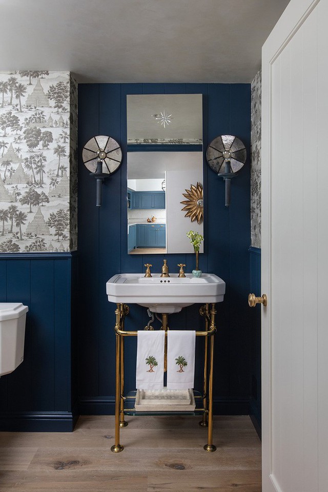 Khó cưỡng lại vẻ đẹp của những phòng tắm màu xanh dịu mát - Ảnh 16.