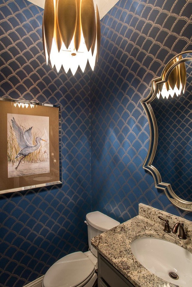 Khó cưỡng lại vẻ đẹp của những phòng tắm màu xanh dịu mát - Ảnh 6.