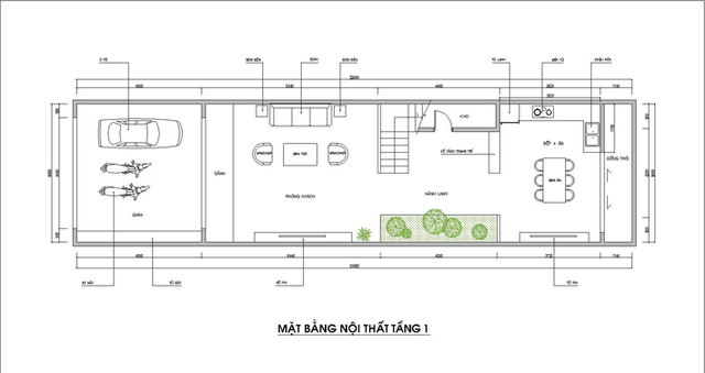 Thiết kế nhà ống 100m² phong cách hiện đại cho 3 thế hệ cùng sinh sống với chi phí 2,5 tỷ đồng - Ảnh 1.