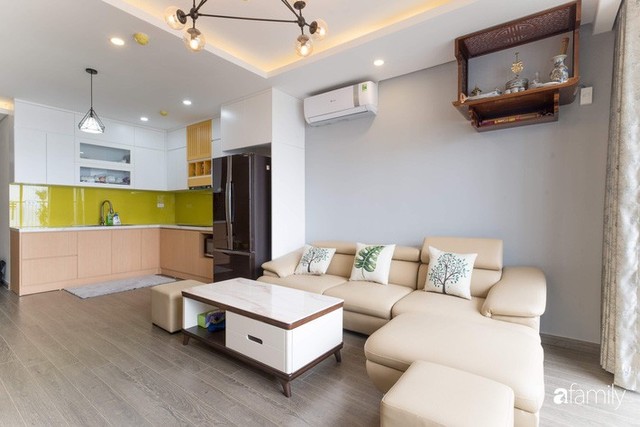 Với 250 triệu đồng, căn hộ 88m² đã được hoàn thiện xuất sắc với màu gỗ trầm ấm, sang trọng ở Hà Nội - Ảnh 3.