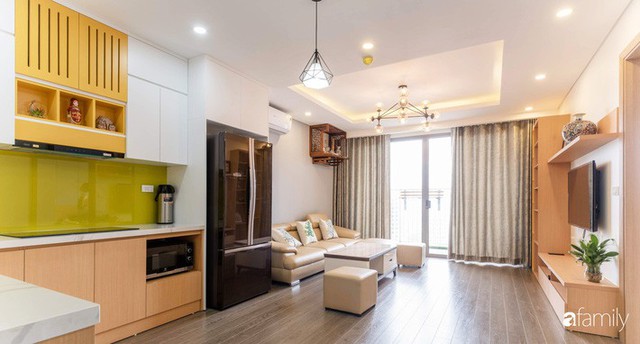 Với 250 triệu đồng, căn hộ 88m² đã được hoàn thiện xuất sắc với màu gỗ trầm ấm, sang trọng ở Hà Nội - Ảnh 6.