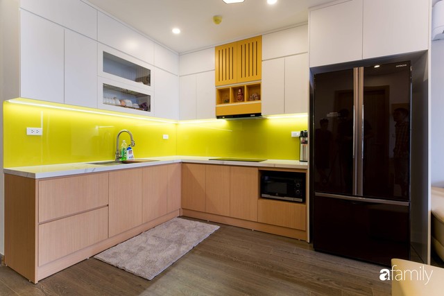 Với 250 triệu đồng, căn hộ 88m² đã được hoàn thiện xuất sắc với màu gỗ trầm ấm, sang trọng ở Hà Nội - Ảnh 7.