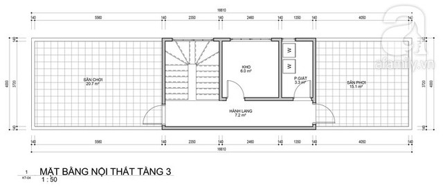 Thiết kế nhà ống 3 tầng 80m² với tổng chi phí hơn 900 triệu đồng - Ảnh 3.