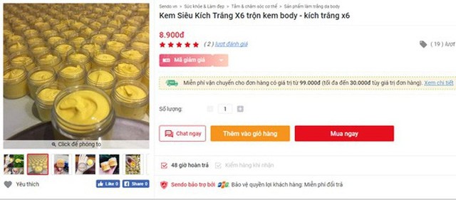 Mục sở thị thị trường bán kem trộn online giá rẻ giật mình với tác dụng được quảng cáo đến tận mây xanh - Ảnh 3.