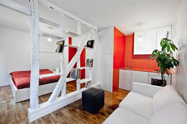 Muốn thiết kế căn hộ nhỏ thành nơi ở ai cũng thèm thuồng thì hãy tham khảo 10 căn hộ tuyệt vời này - Ảnh 9.