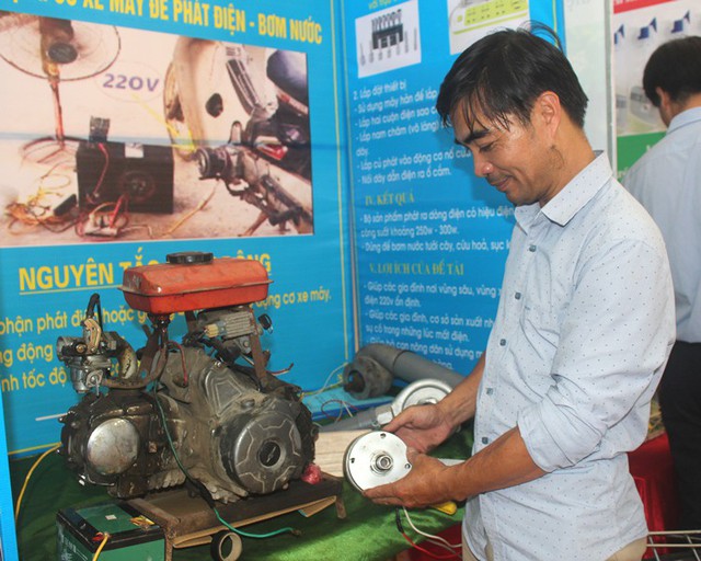 Ngắm nhìn gần trăm sản phẩm khoa học, đồ dùng tự làm của thầy và trò huyện Ninh Giang - Ảnh 5.