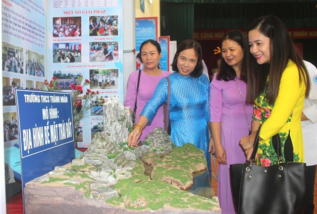 Ngắm nhìn gần trăm sản phẩm khoa học, đồ dùng tự làm của thầy và trò huyện Ninh Giang - Ảnh 11.