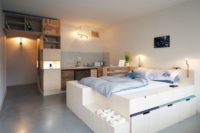 14 thiết kế phòng ngủ nhỏ đặc biệt ấn tượng với những giải pháp bố trí siêu thông minh  - Ảnh 14.