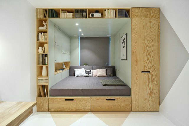 14 thiết kế phòng ngủ nhỏ đặc biệt ấn tượng với những giải pháp bố trí siêu thông minh  - Ảnh 5.