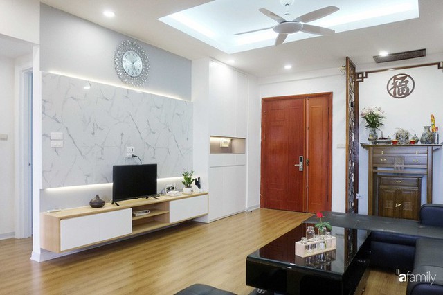 Cải tạo căn hộ 75m² thành không gian tiện nghi với chi phí 192 triệu đồng ở Long Biên, Hà Nội - Ảnh 5.