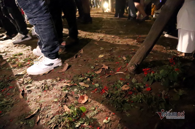 Bất chấp người cầm gậy xua đuổi, hoa hồ Gươm vẫn tan t&aacute;c sau giao thừa - Ảnh 9.