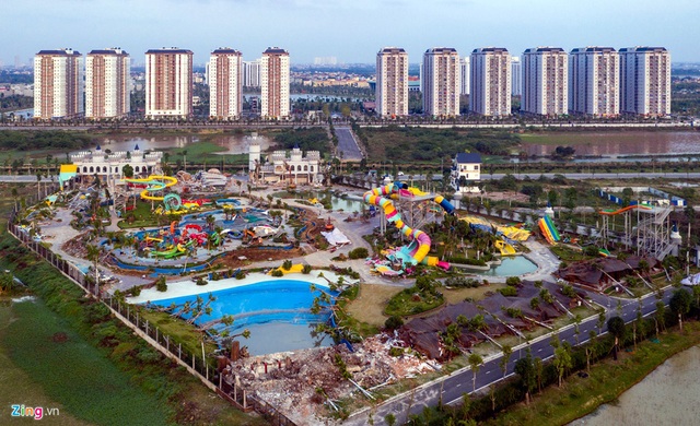 Mục sở thị công viên nước Thanh Hà sau khi bị cưỡng chế phá dỡ - Ảnh 3.