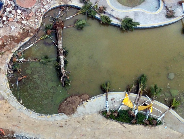Mục sở thị công viên nước Thanh Hà sau khi bị cưỡng chế phá dỡ - Ảnh 12.