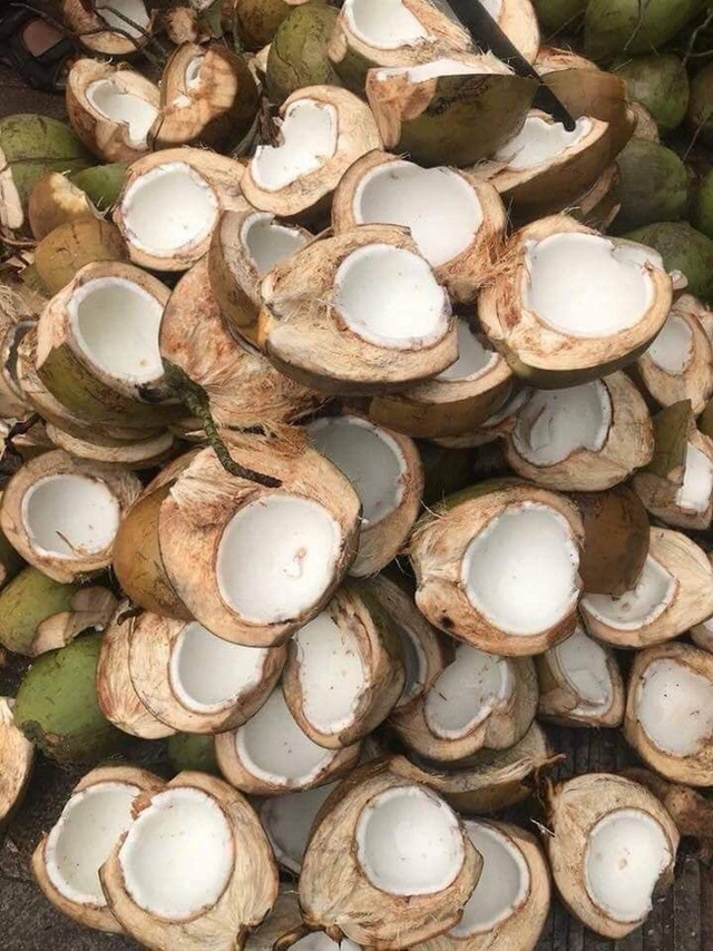 Cận Tết, nhiều bà nội trợ Việt mua cùi dừa non 70 ngàn đồng/kg làm mứt, tiểu thương ngày bán cả tạ  - Ảnh 13.