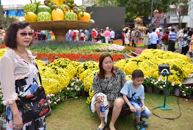 Chưa hết Tết, hàng trăm chậu hoa bị đạp nát ở đường hoa Nguyễn Huệ - Ảnh 14.