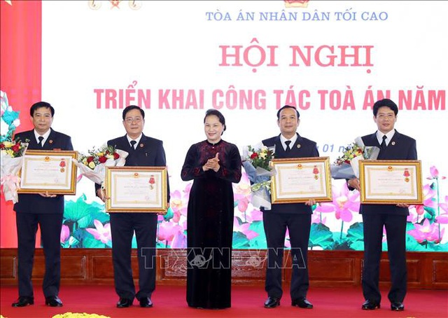  Chủ tịch Quốc hội dự Hội nghị triển khai công tác ngành Tòa án năm 2020  - Ảnh 2.