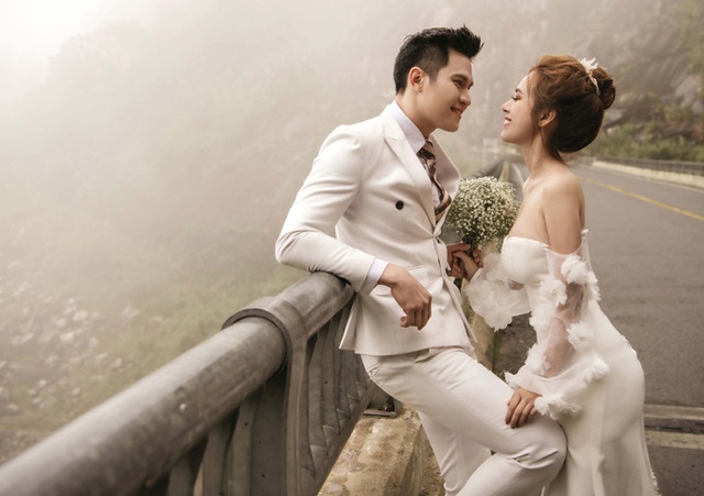 Minh Anh và vợ 9X khoe ảnh cưới lãng mạn tại Đà Lạt - Ảnh 5.