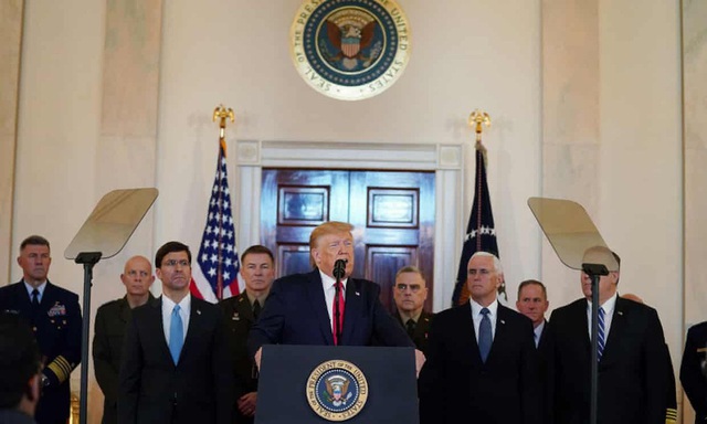 Thông điệp hòa bình của Tổng thống Trump trong bài phát biểu tại Nhà Trắng sau vụ Iran tấn công căn cứ quân sự của Mỹ - Ảnh 1.