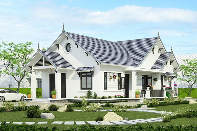 Mẫu nhà mái thái 1 tầng hứa hẹn lên ngôi lọt tầm tìm kiếm cuối năm - Ảnh 3.