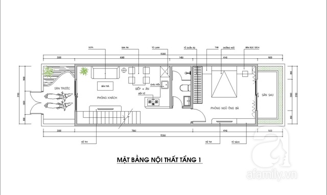 Tư vấn thiết kế căn nhà phố 2 tầng cho ông bà ở với chi phí 185 triệu đồng - Ảnh 1.