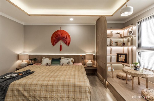 Căn hộ 75m² ghi điểm với thiết kế phong cách Nhật tinh tế có chi phí hoàn thiện 400 triệu đồng ở Sài Gòn - Ảnh 14.