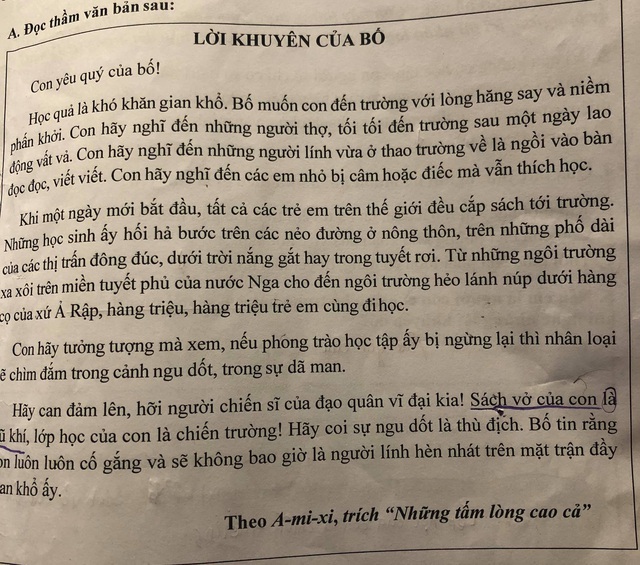 Học sinh điền 4 từ vào bài tập môn tiếng Việt, cô giáo nhẹ nhàng phê Sai yêu cầu nhưng câu chuyện phía sau mới bất ngờ - Ảnh 1.