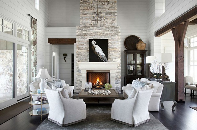 Lò sưởi: Điểm nhấn mới cho trang trí phòng khách gia đình thêm phần ấm cúng trong mùa đông - Ảnh 11.