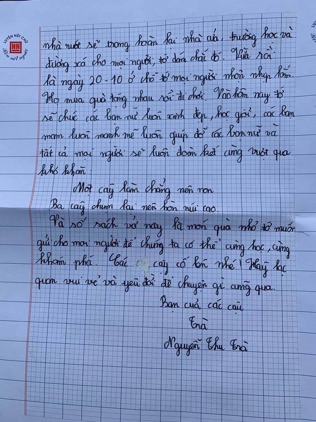 Bức thư của học sinh Hà Nội gửi trẻ em vùng lũ - Ảnh 4.