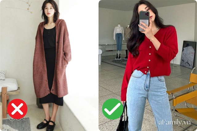 Thích cardigan nhưng nàng mét rưỡi nên tránh 3 kiểu này nếu không muốn bị dìm dáng thậm tệ - Ảnh 1.