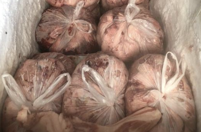 Phát hiện 1,4 tấn thịt heo bốc mùi hôi thối chuẩn bị mang đi nhà hàng, quán cơm ở TP.HCM tiêu thụ - Ảnh 3.