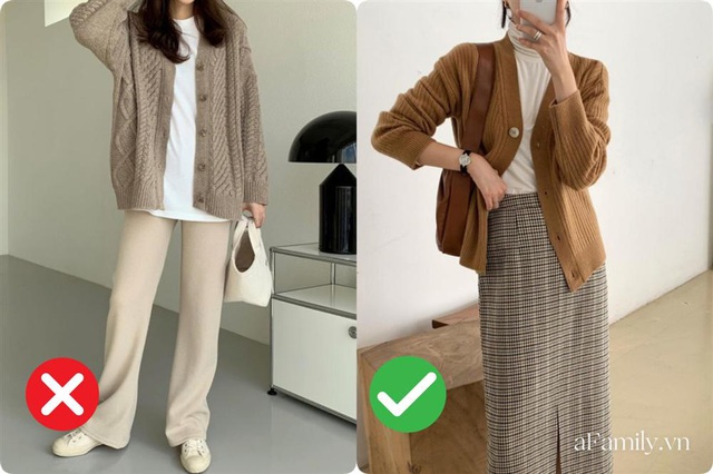 Thích cardigan nhưng nàng mét rưỡi nên tránh 3 kiểu này nếu không muốn bị dìm dáng thậm tệ - Ảnh 3.