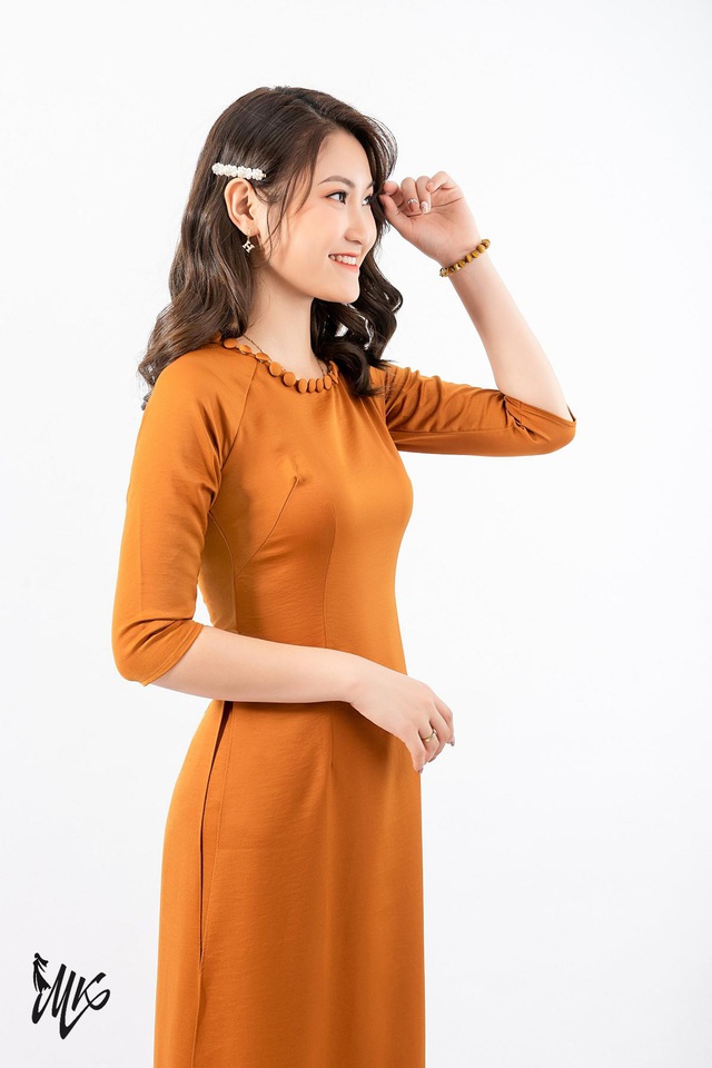 Top các mẫu áo dài đẹp và mới nhất năm 2020 của thương hiệu Minh Khang - Ảnh 4.