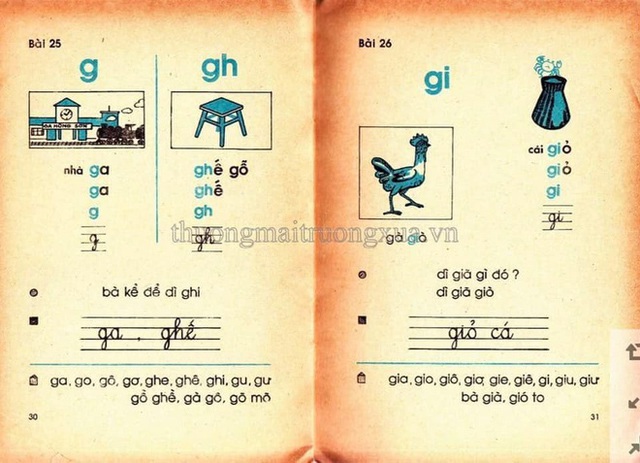 Hình ảnh sách Tiếng Việt lớp 1 của 30 năm trước - Ảnh 8.