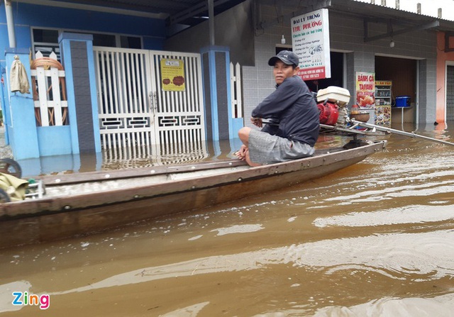 Miền Trung mưa lớn, bờ biển tan hoang, nhà tốc mái, cây gãy la liệt nơi bão số 13 đi qua - Ảnh 7.