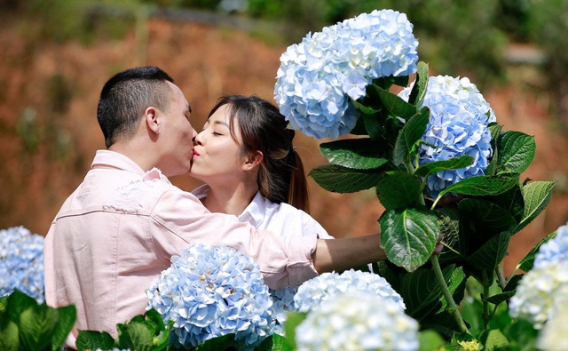 Khoảnh khắc lãng mạn của vợ chồng MC Hoàng Linh VTV - Ảnh 1.