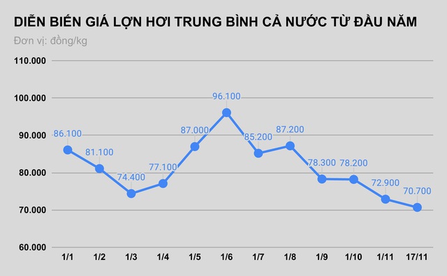 Giá lợn hơi xuống thấp nhất 1 năm, giá thịt ngoài chợ vẫn đắt - Ảnh 2.