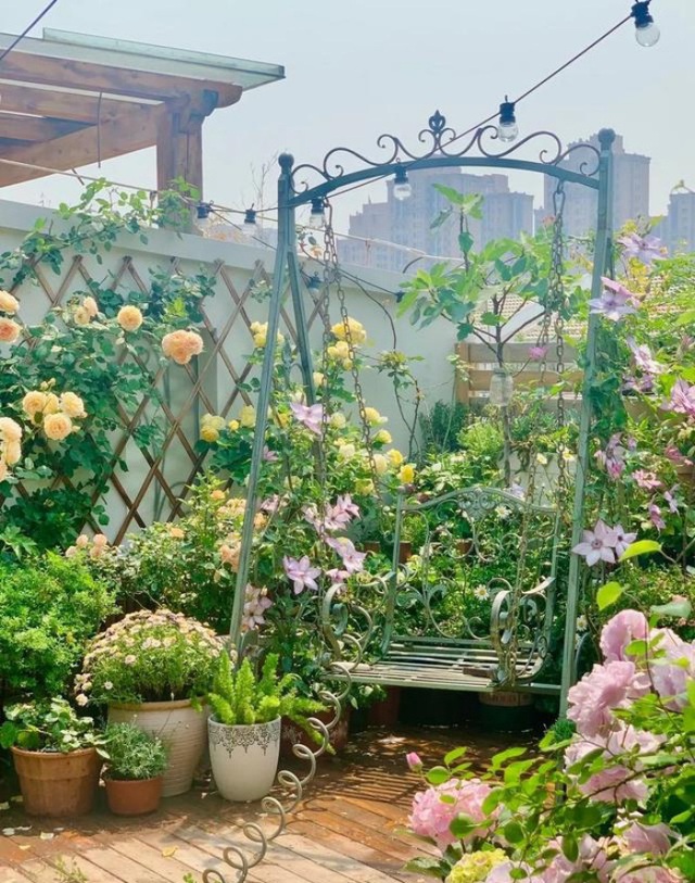 Vì yêu hoa, bà mẹ trẻ mua ngay căn hộ áp mái để trồng cả vườn hồng trên sân thượng rộng 33m² - Ảnh 8.