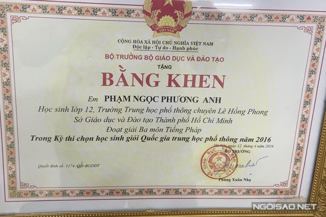 Bảng điểm học tập trung bình 9,5 của á hậu Phương Anh - Ảnh 6.