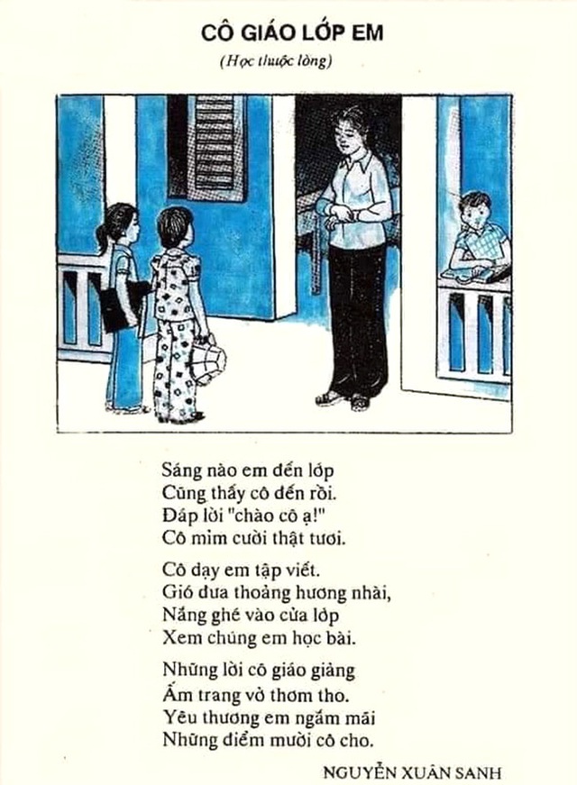 Bài thơ Cô giáo lớp em khiến bao nhiêu thế hệ rưng rưng hoài niệm, tác giả kể chuyện từng bị con trai thắc mắc Cô giáo của ba à? - Ảnh 1.