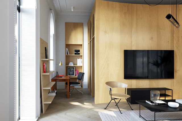 Hai căn hộ với diện tích chưa đến 65m² cùng thiết kế thú vị khiến bạn thích mê - Ảnh 5.