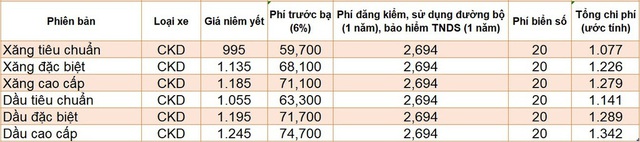 Giá lăn bánh các xe SUV ăn khách tại Việt Nam - Ảnh 3.
