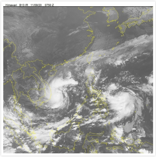 Bão số 12 cường độ mạnh vào đất liền đêm nay, bão số 13 nối đuôi theo sau - Ảnh 3.