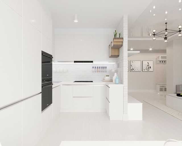 13 mẫu phòng bếp theo phong cách tối giản chuẩn chỉnh dành cho nhà chung cư - Ảnh 1.