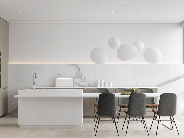 13 mẫu phòng bếp theo phong cách tối giản chuẩn chỉnh dành cho nhà chung cư - Ảnh 3.