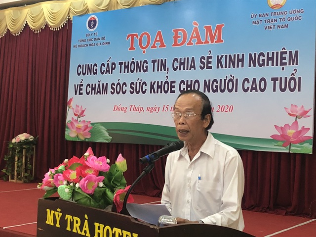 Tổng cục Dân số tổ chức tọa đàm cung cấp thông tin về chăm sóc sức khỏe người cao tuổi tại Đồng Tháp - Ảnh 3.