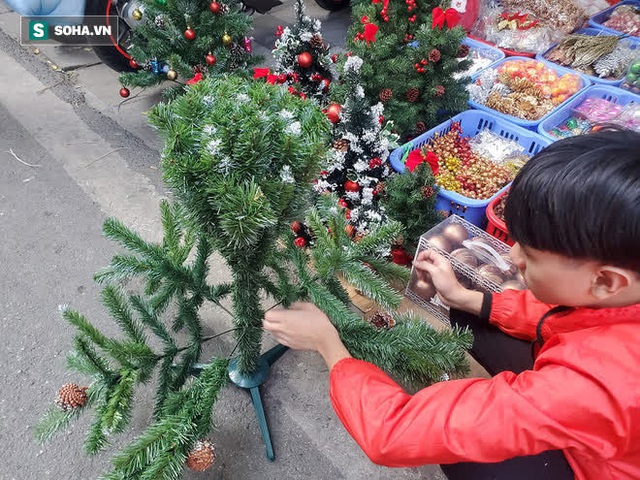 Sát Giáng sinh, cửa hàng ồ ạt đại hạ giá cây thông Noel xuống 50.000 đồng vì đói khách - Ảnh 4.