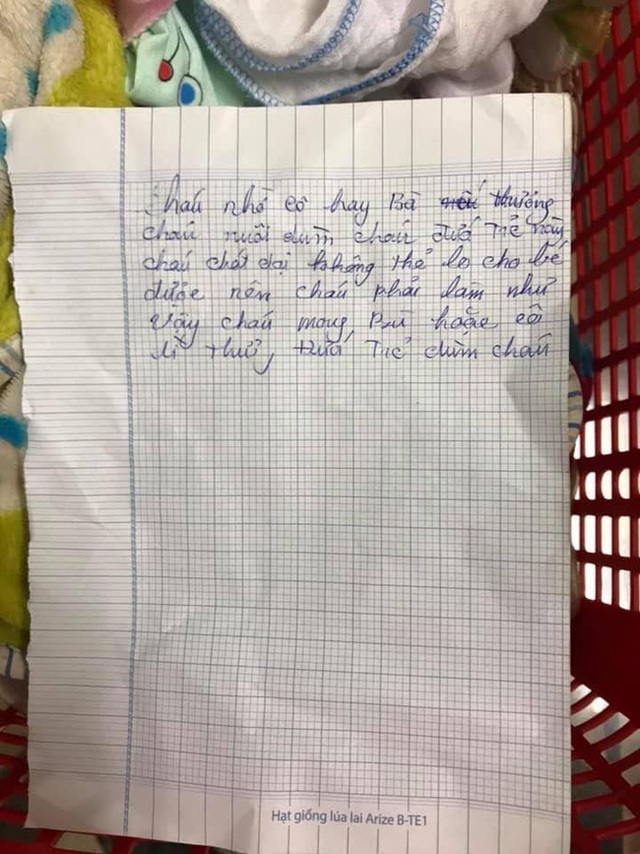 Bé gái sơ sinh bị bỏ rơi cạnh mẩu giấy có nội dung Nuôi dùm cháu đứa trẻ này - Ảnh 2.